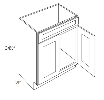 2 Door Vanity Sink Base Cabinets