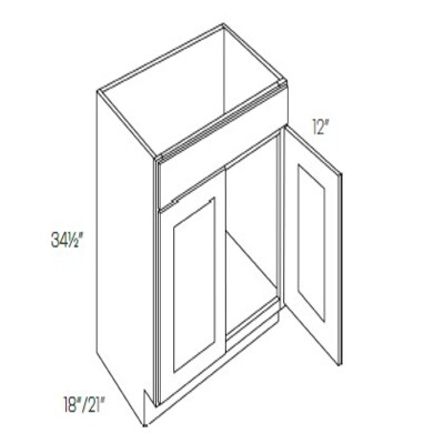 three Doors Vanity Base Cabinet