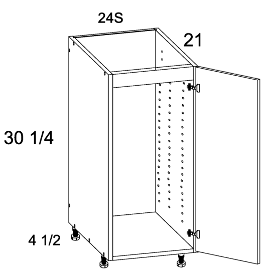 Full Height Single Door Vanity Base