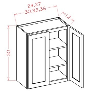 Double Door Wall Cabinets - 30