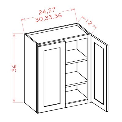 Double Door Wall Cabinets - 36