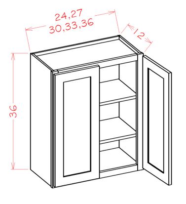 Double Door Wall Cabinets - 36