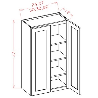 Double Door Wall Cabinets - 42