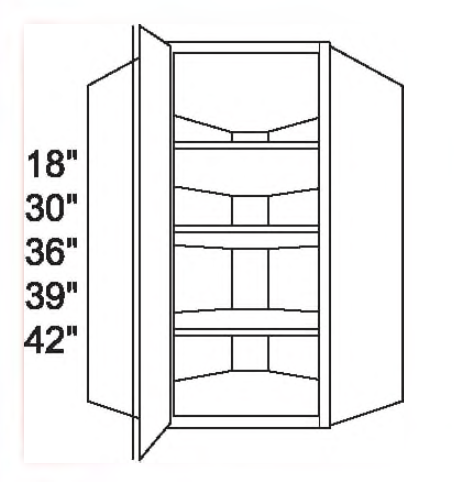 Wall Angle Corner Cabinet Single Door