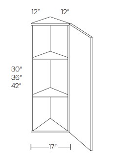 1 Door Wall End Cabinets