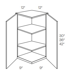 2 Door Wall End Cabinets