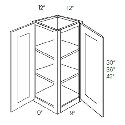 Double Door Wall End Cabinet