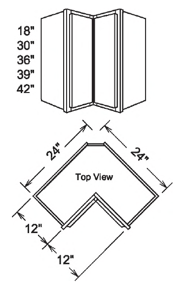Wall Easy Reach Cabinet Single Door